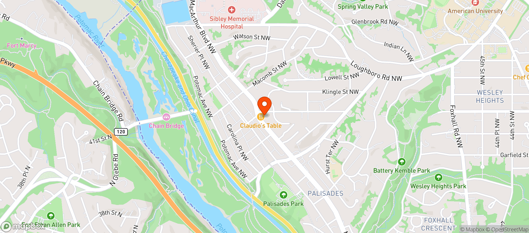 Map showing Mimi S Convenience Mart