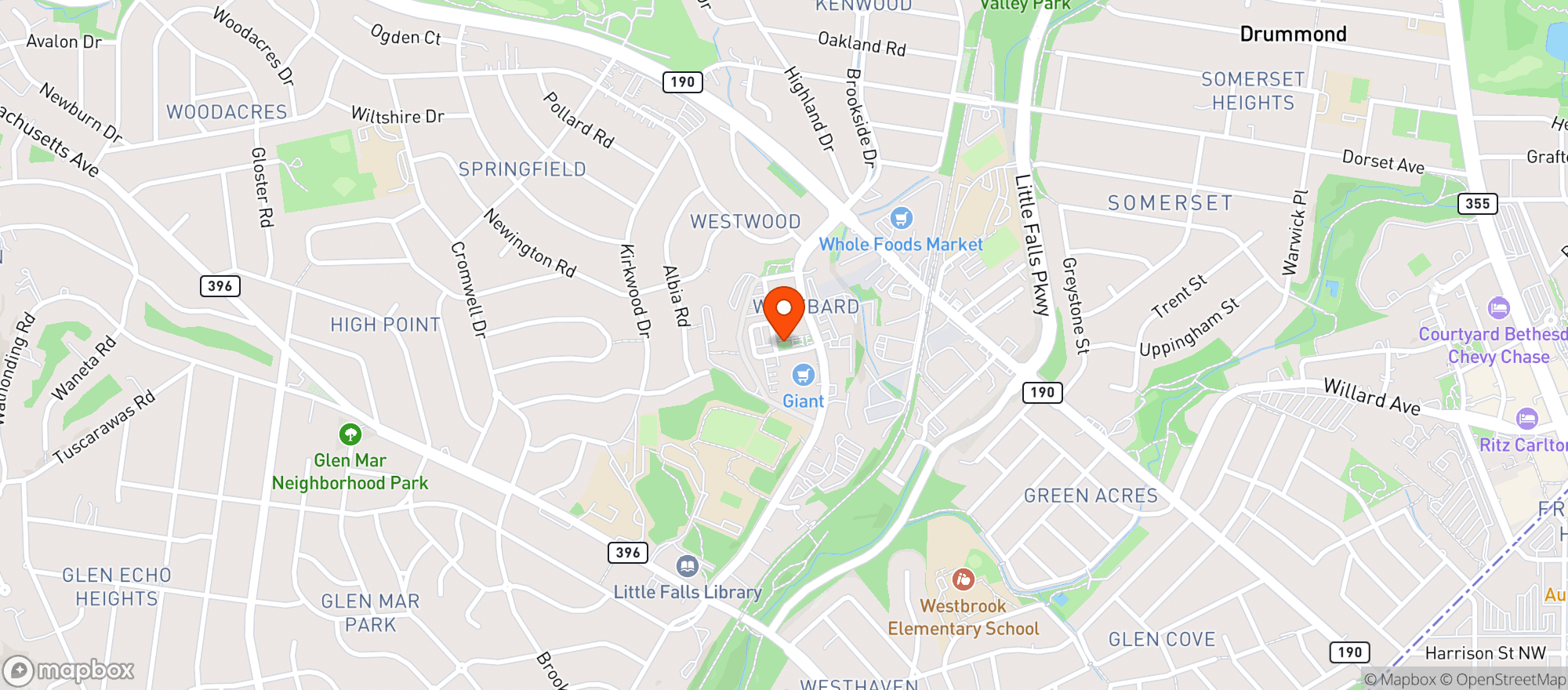 Map showing Giant