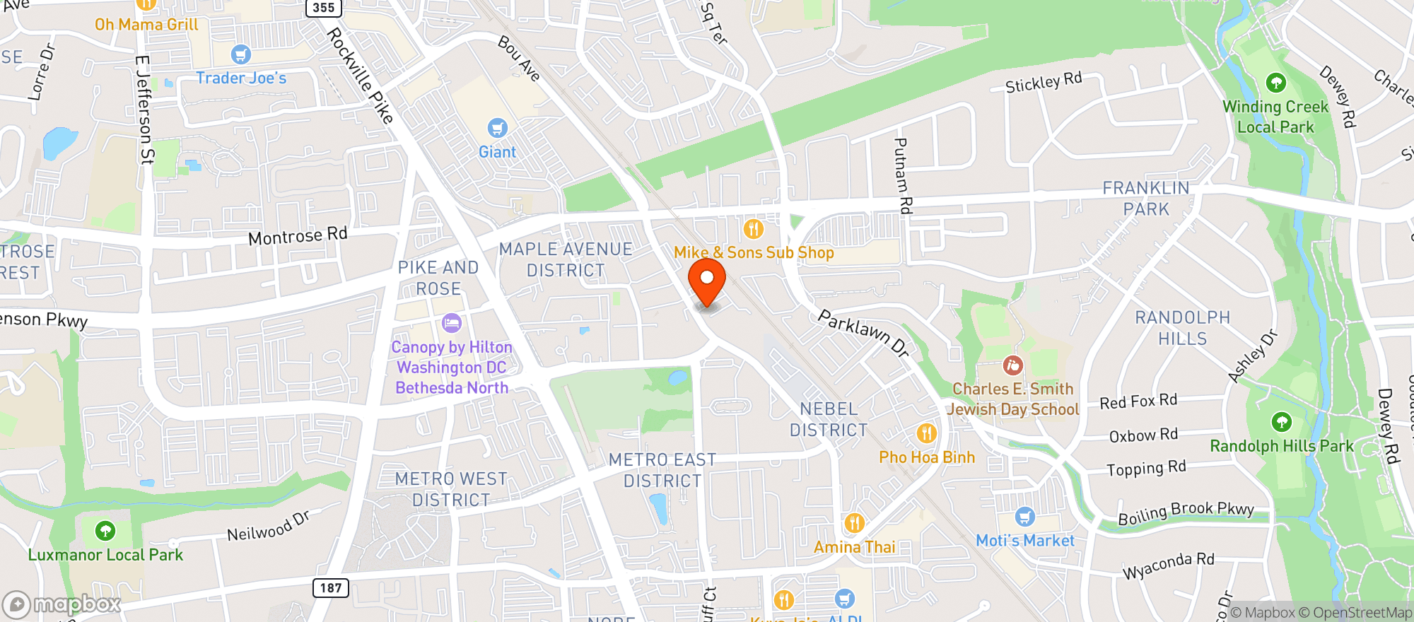 Map showing Liberty Cannabis Rockville