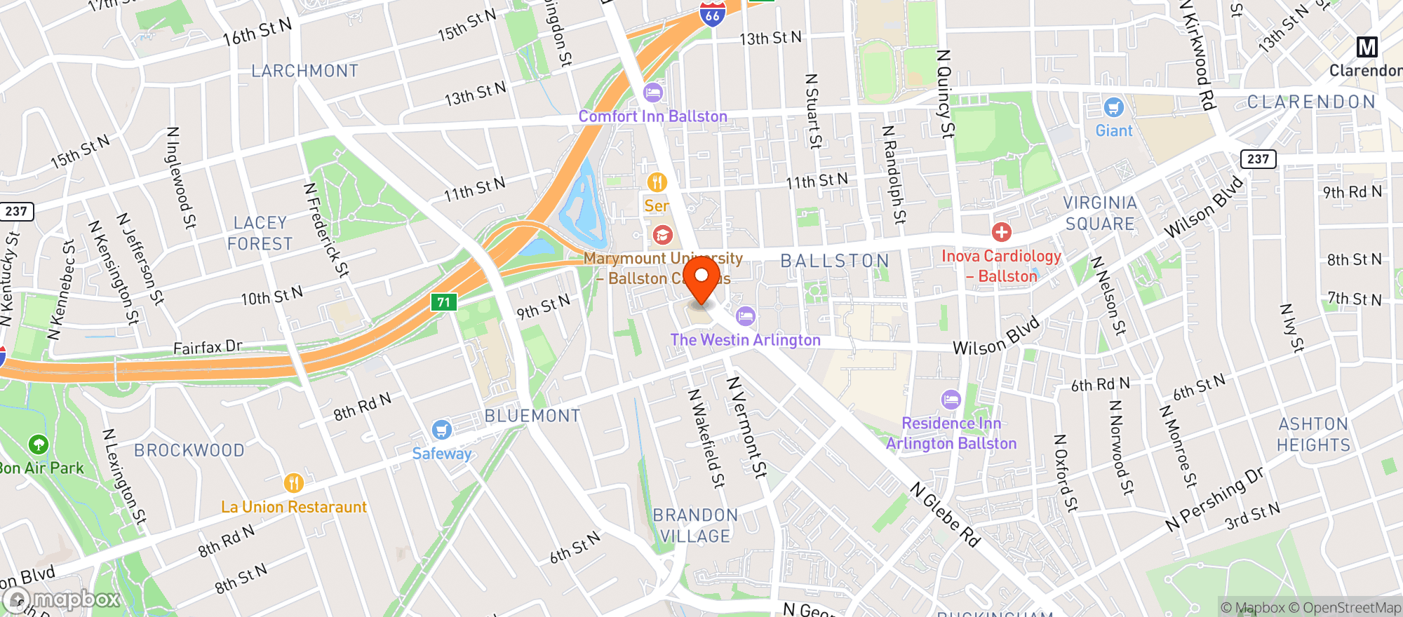 Map showing Ballston Local