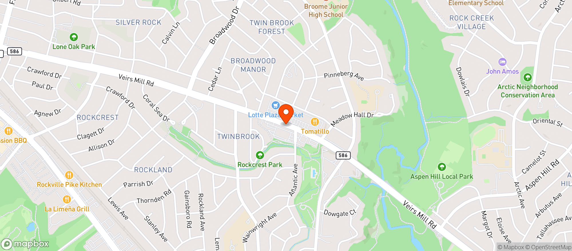 Map showing Ollies Beer & Wine