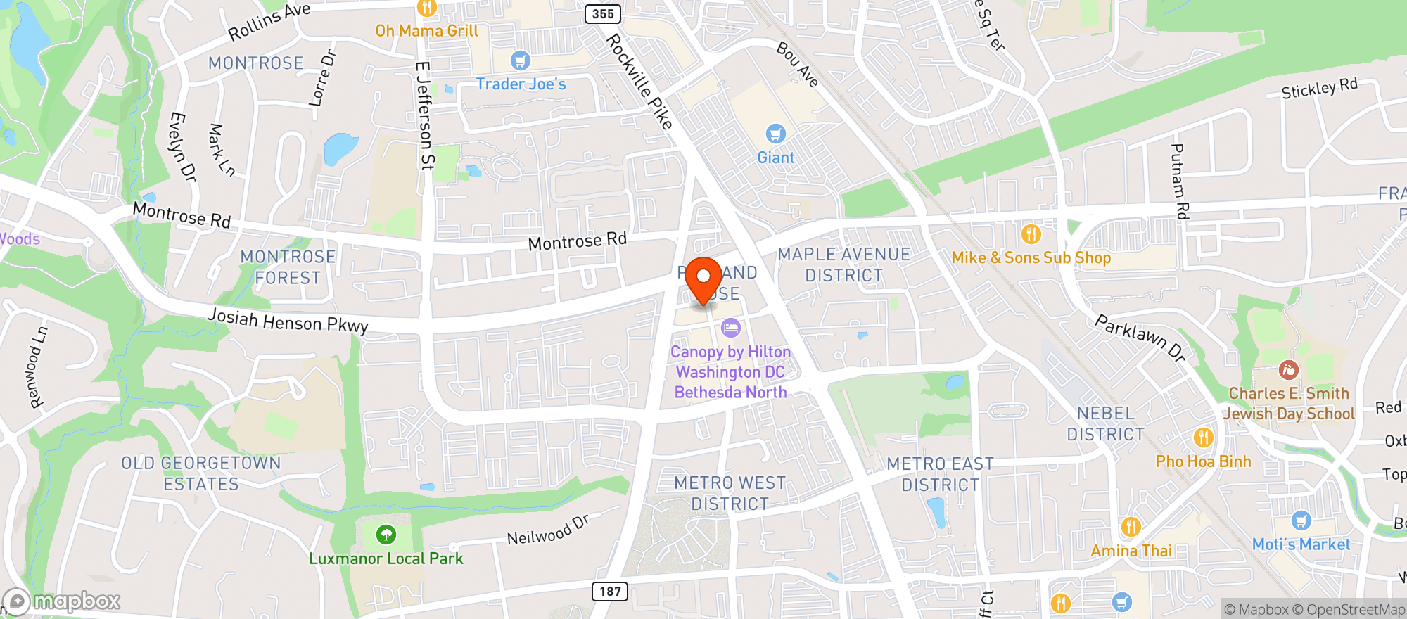 Map showing Pinstripes