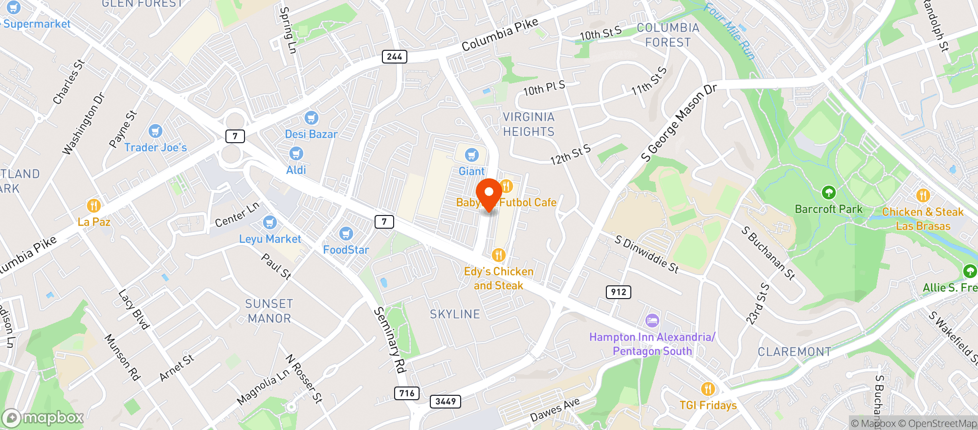 Map showing Gnc