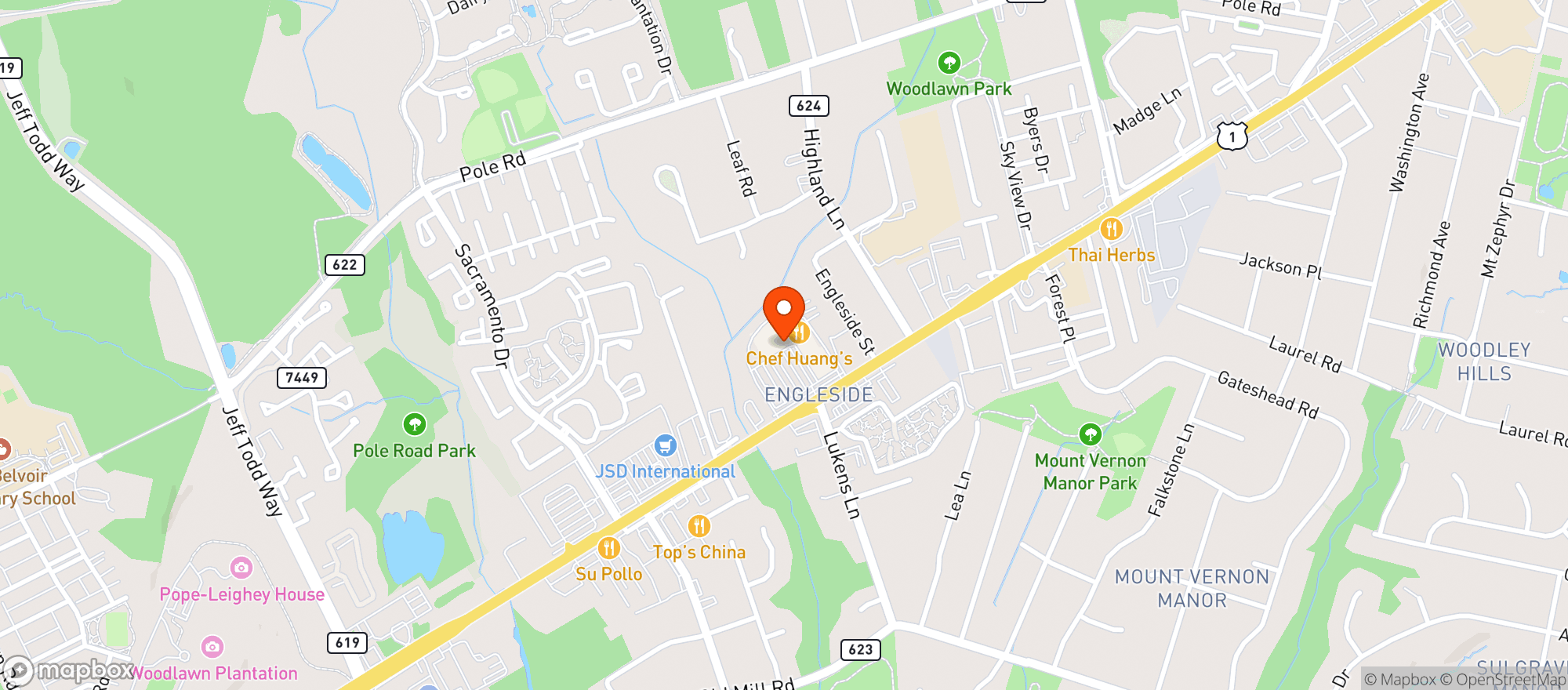 Map showing Safeway Store 1283 #1853
