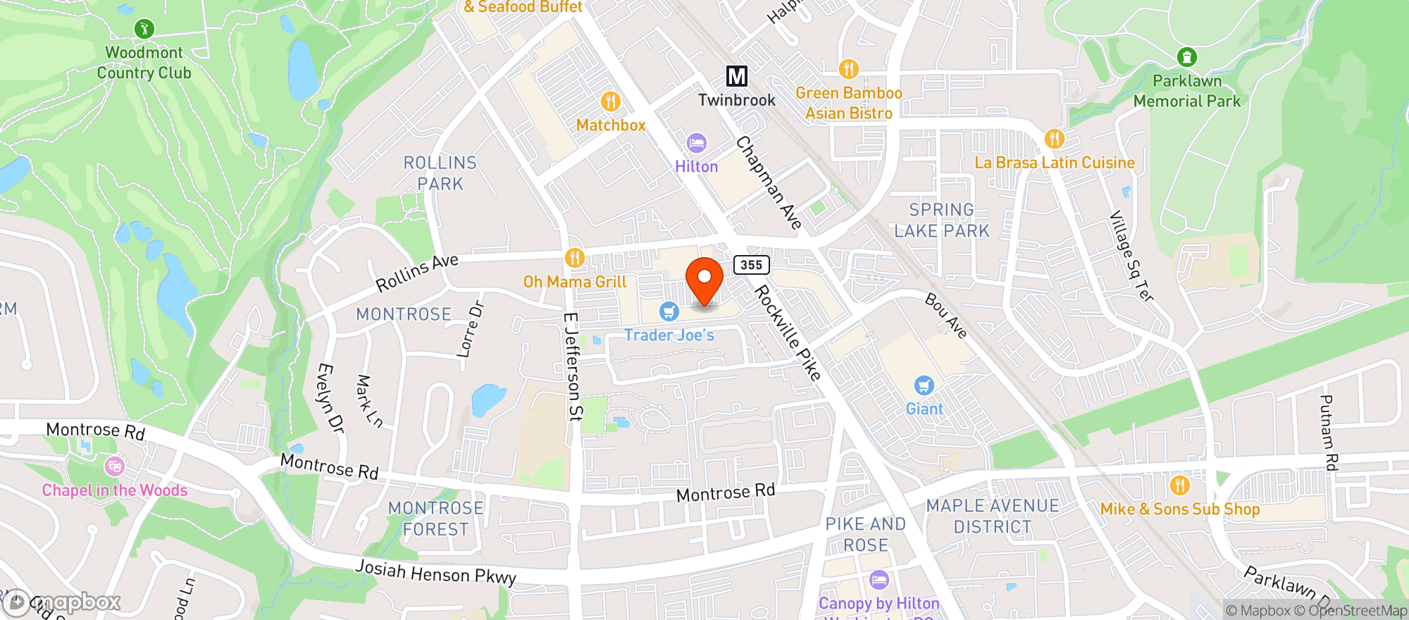 Map showing World Market Rockville