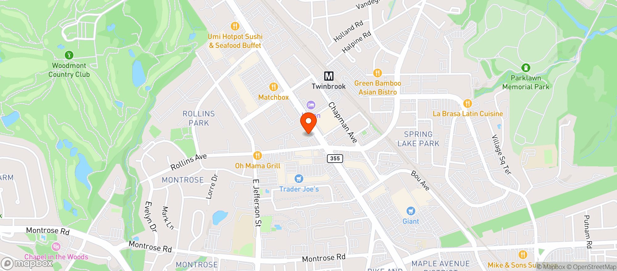 Map showing Vitamin Shoppe - Rockville