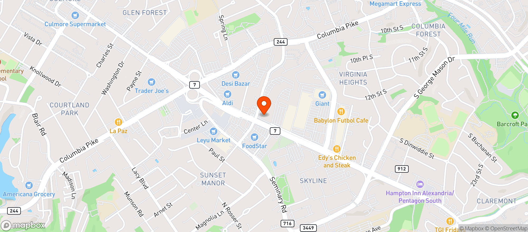 Map showing Vitamin Shoppe - Bailey's