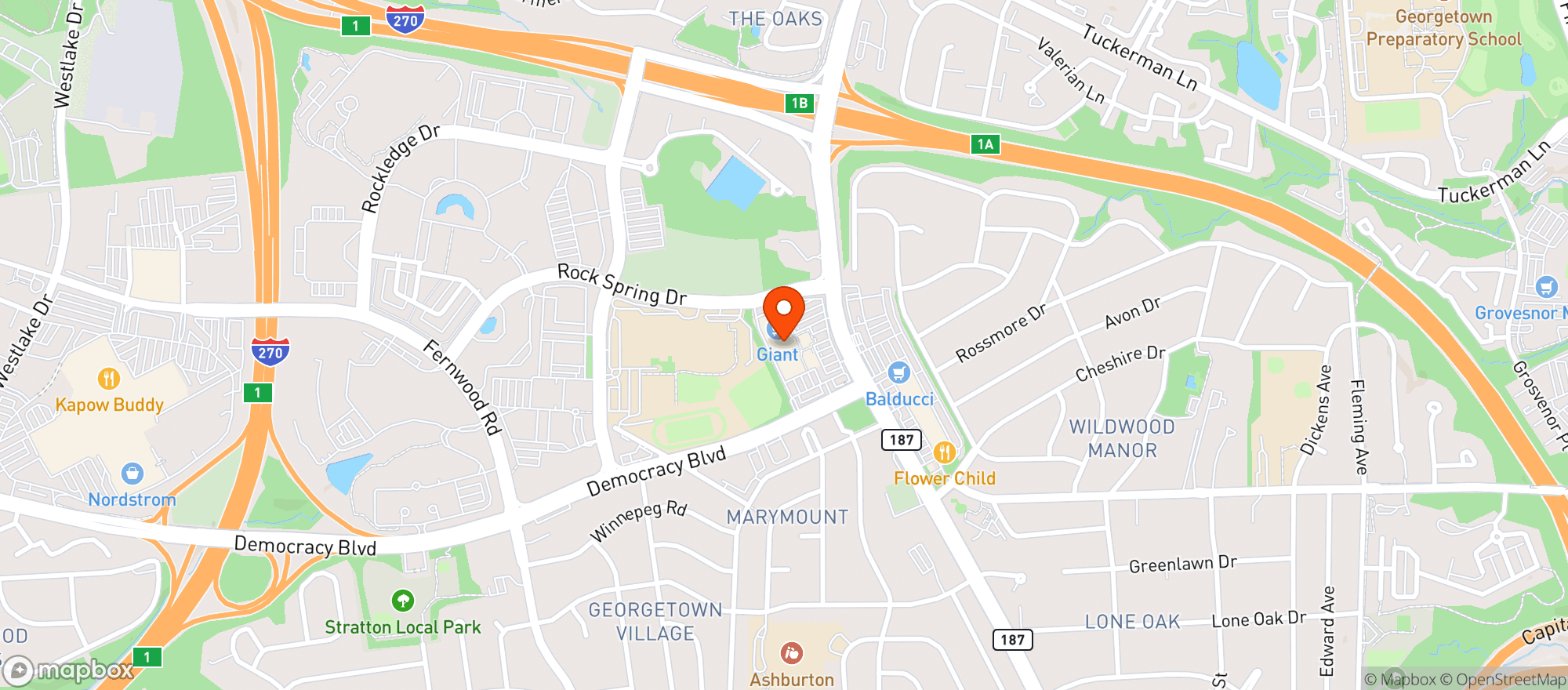 Map showing Giant