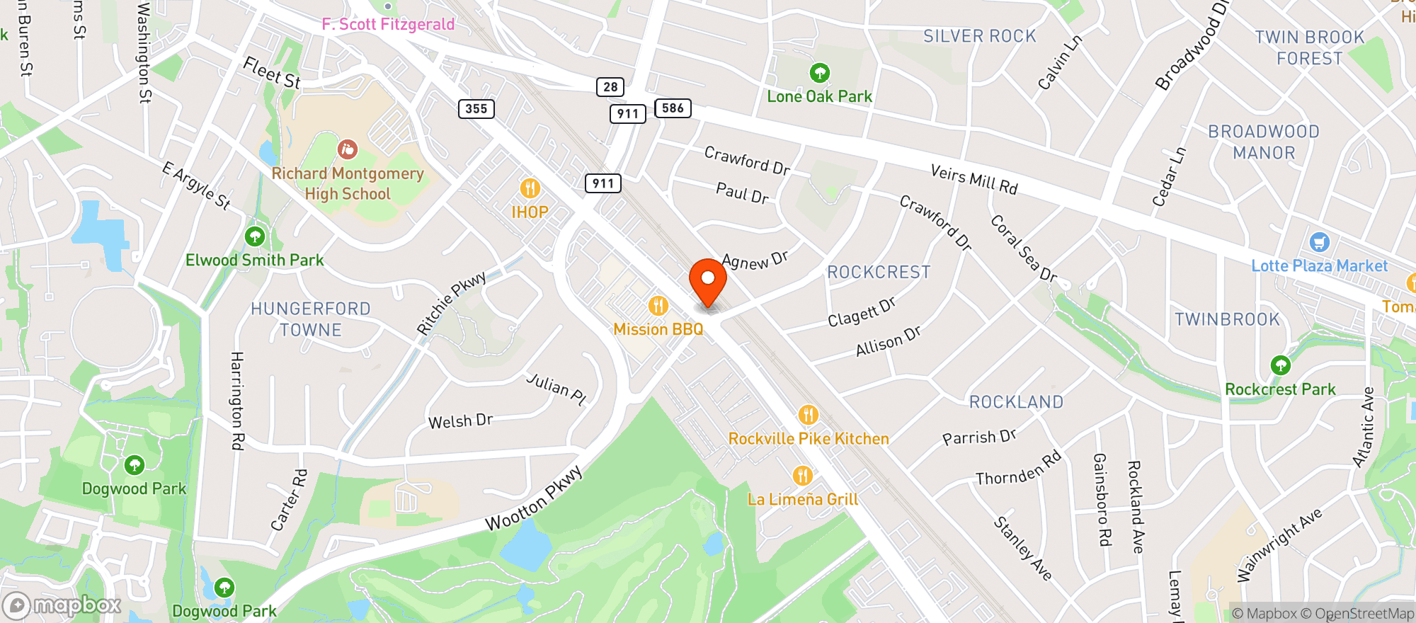 Map showing Belbys Discount Beer & Wine