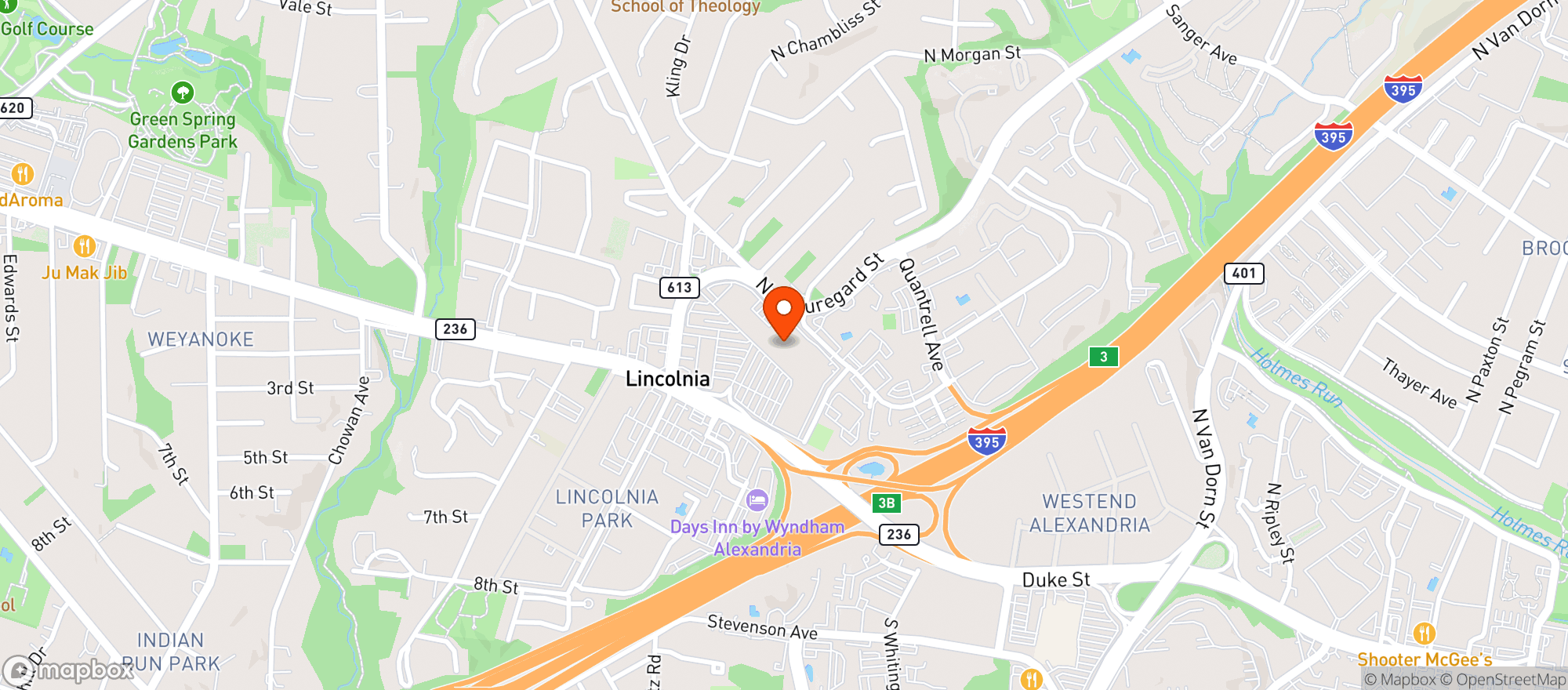 Map showing Giant Food Store 2747