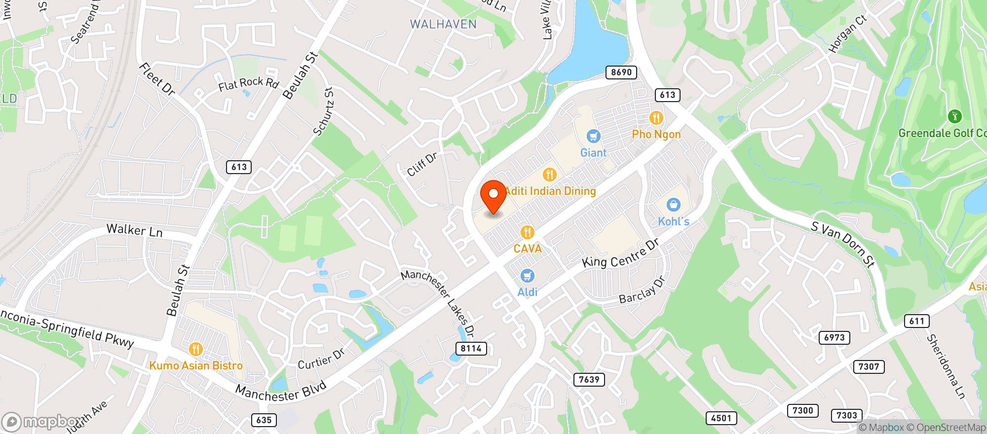 Map showing Safeway Store 1847 #1853