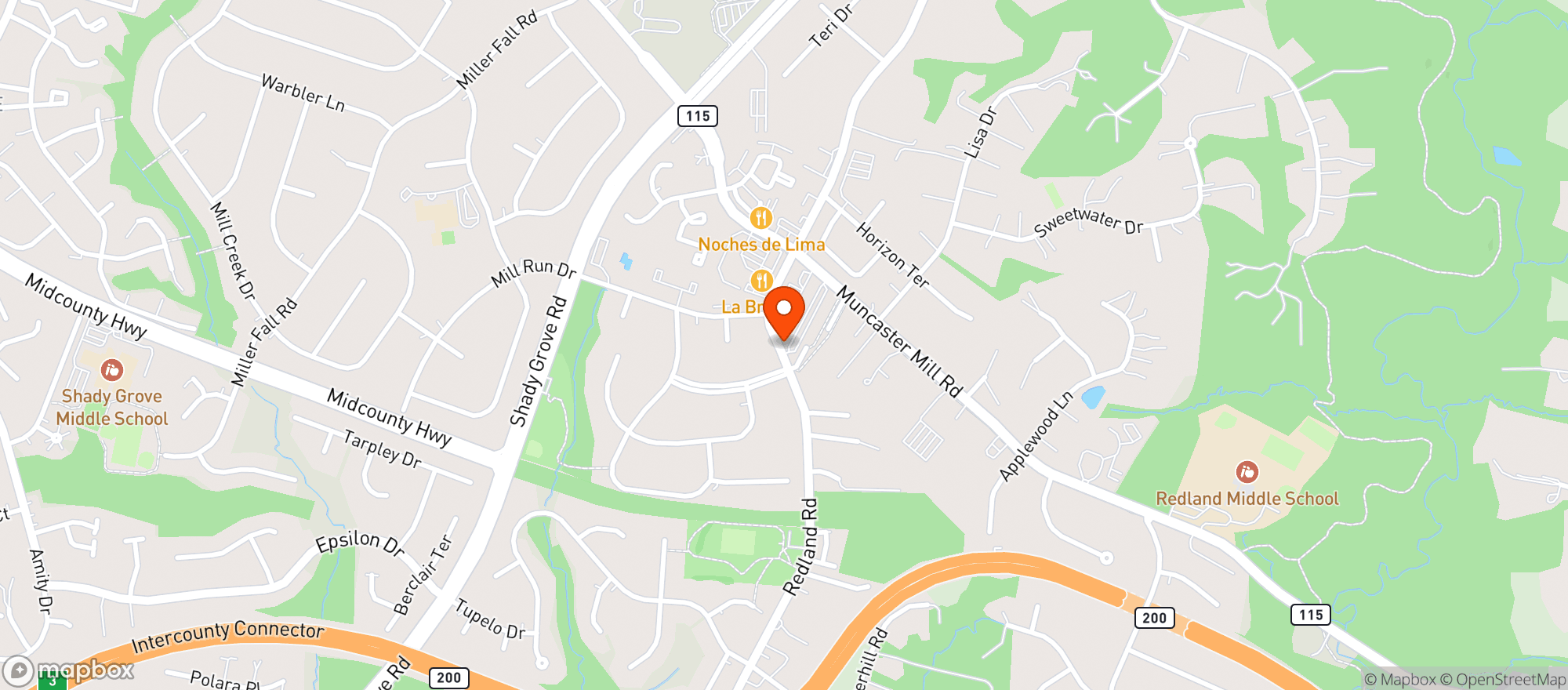 Map showing Outta The Way Cafe