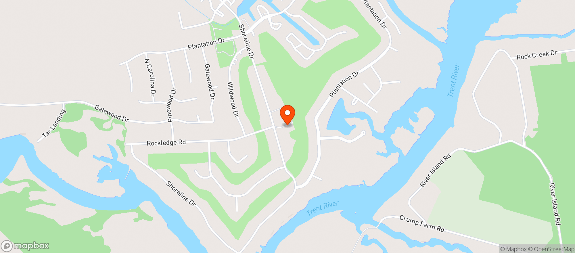 Map showing River Bend Golf And Country Club