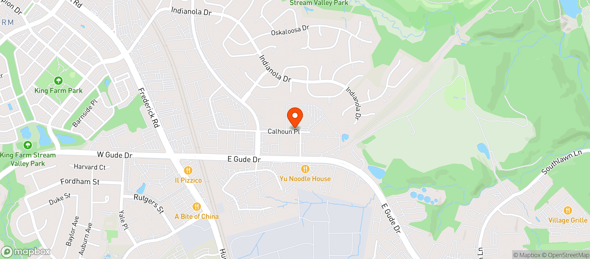 Map showing Silver Branch Rockville Beerworks