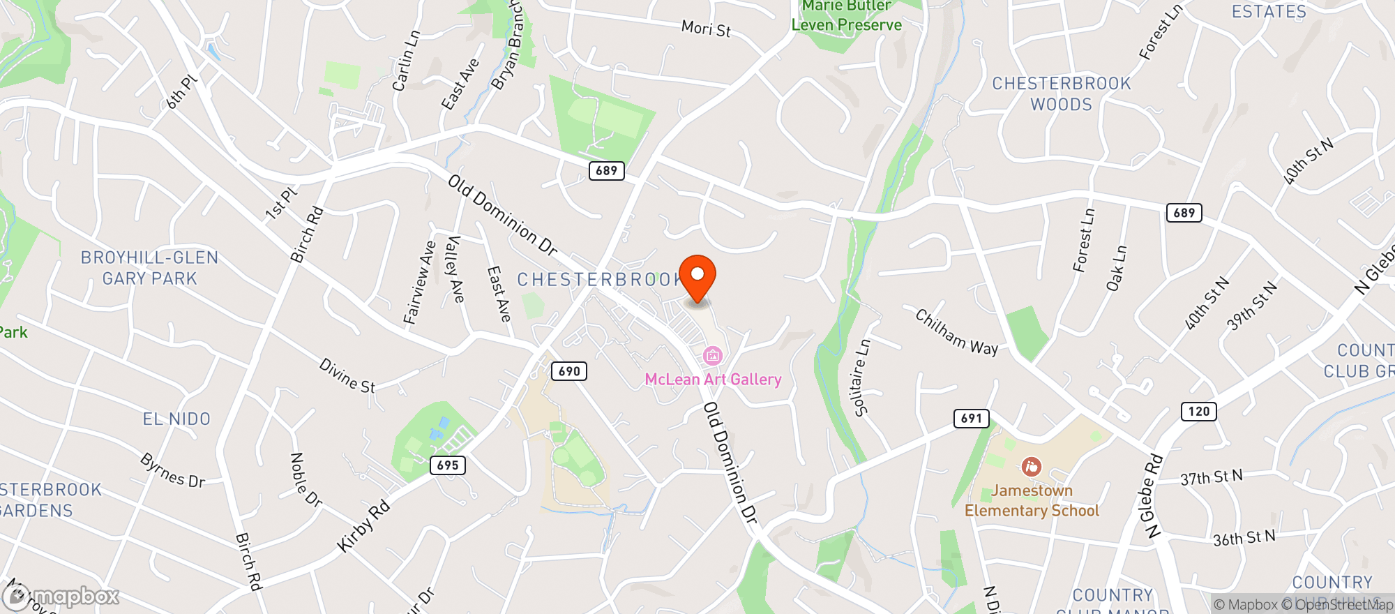 Map showing Safeway