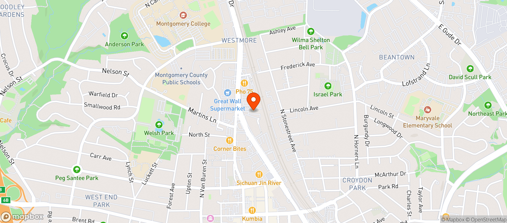 Map showing Dads Beer & Wine