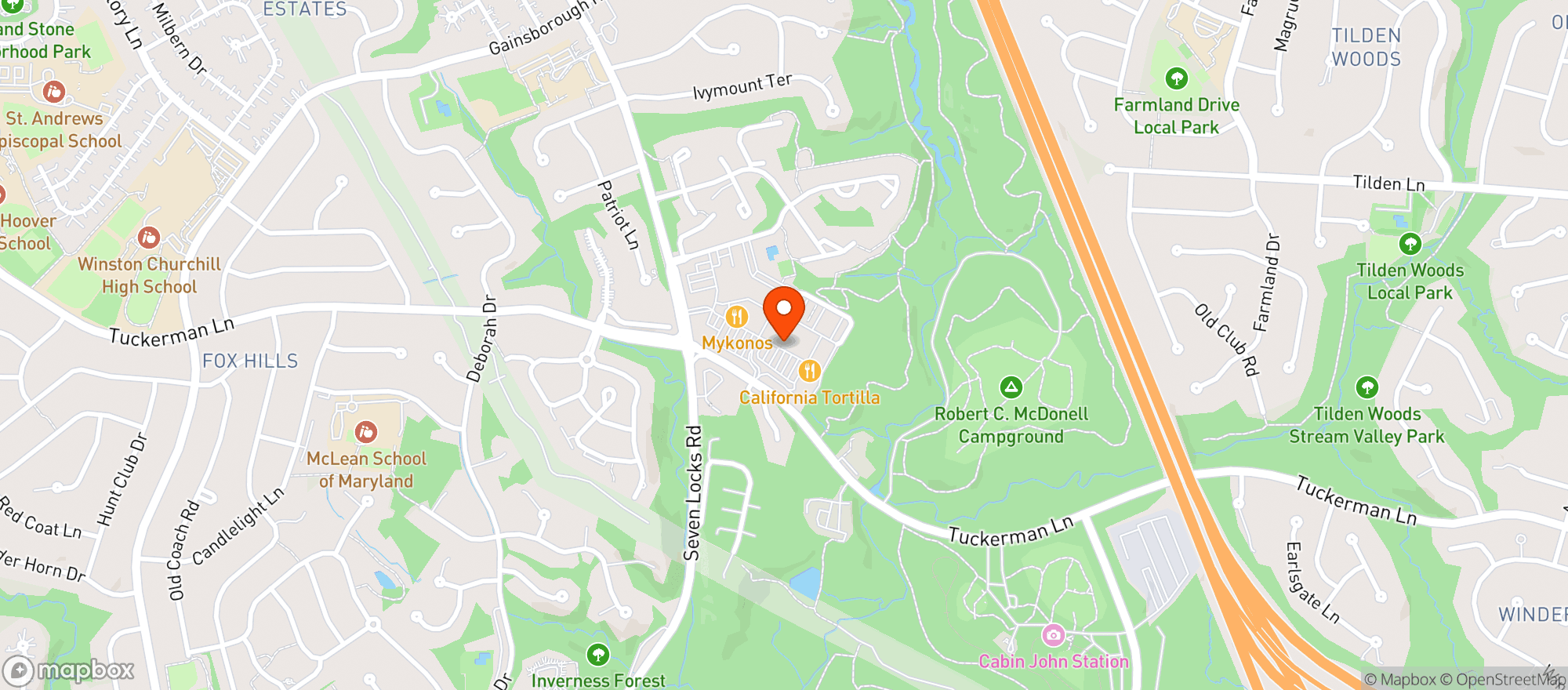 Map showing Giant