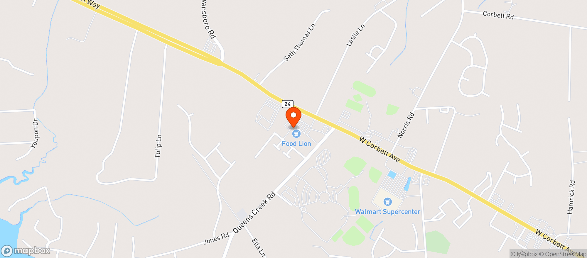 Map showing Food Lion #683