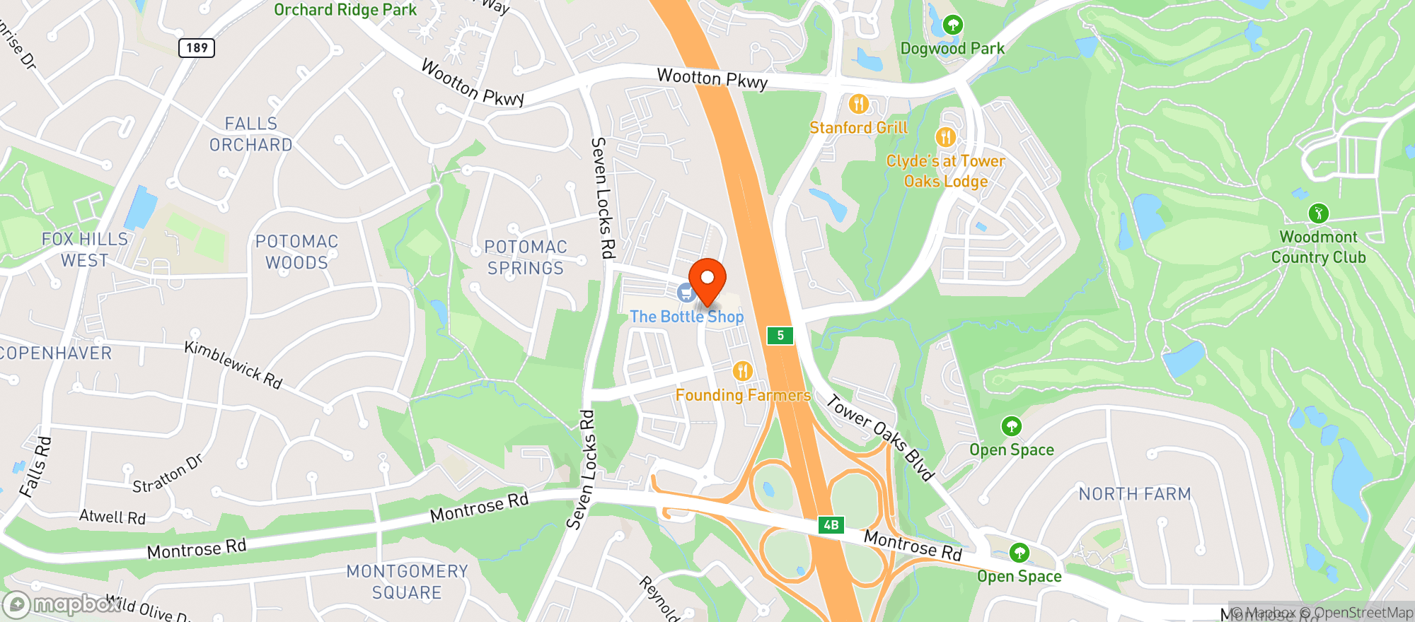 Map showing Harris Teeter