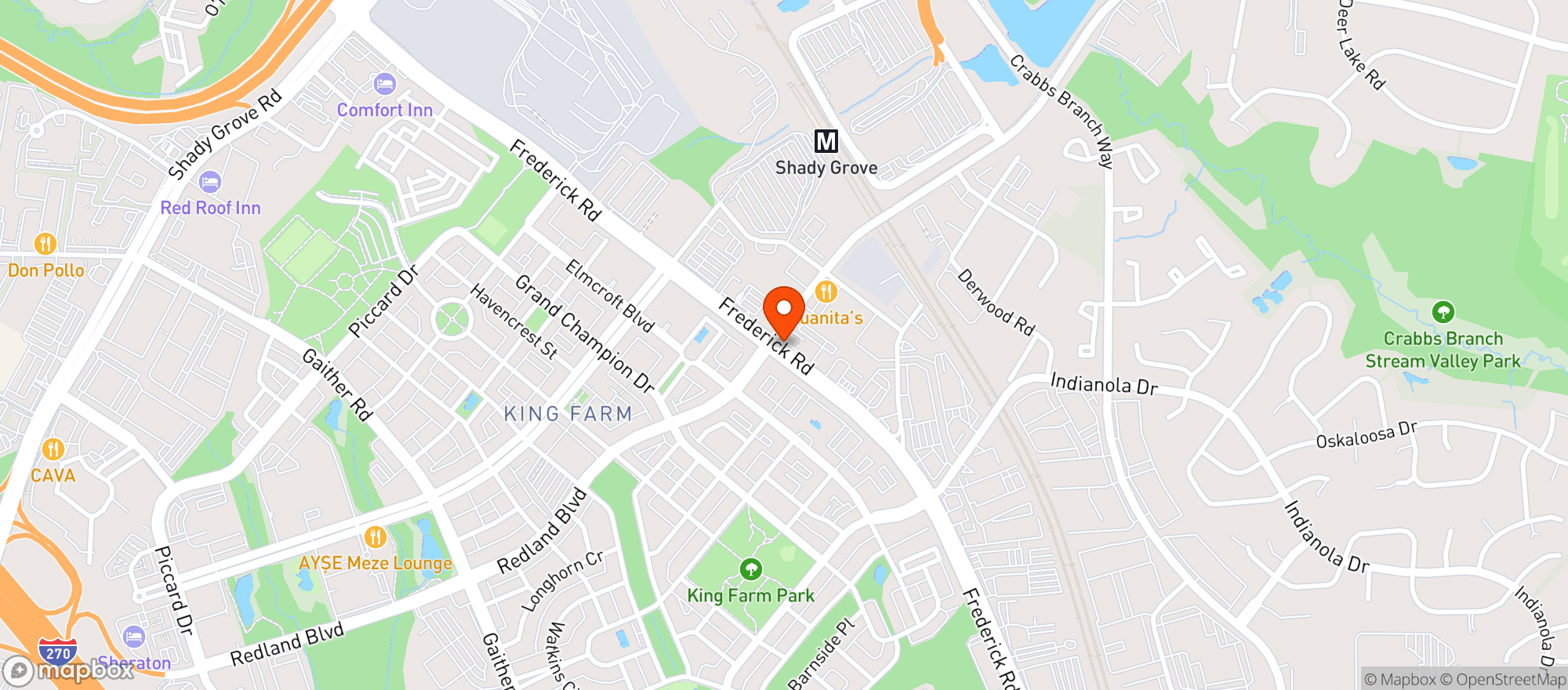 Map showing Rockville Beer And Wine