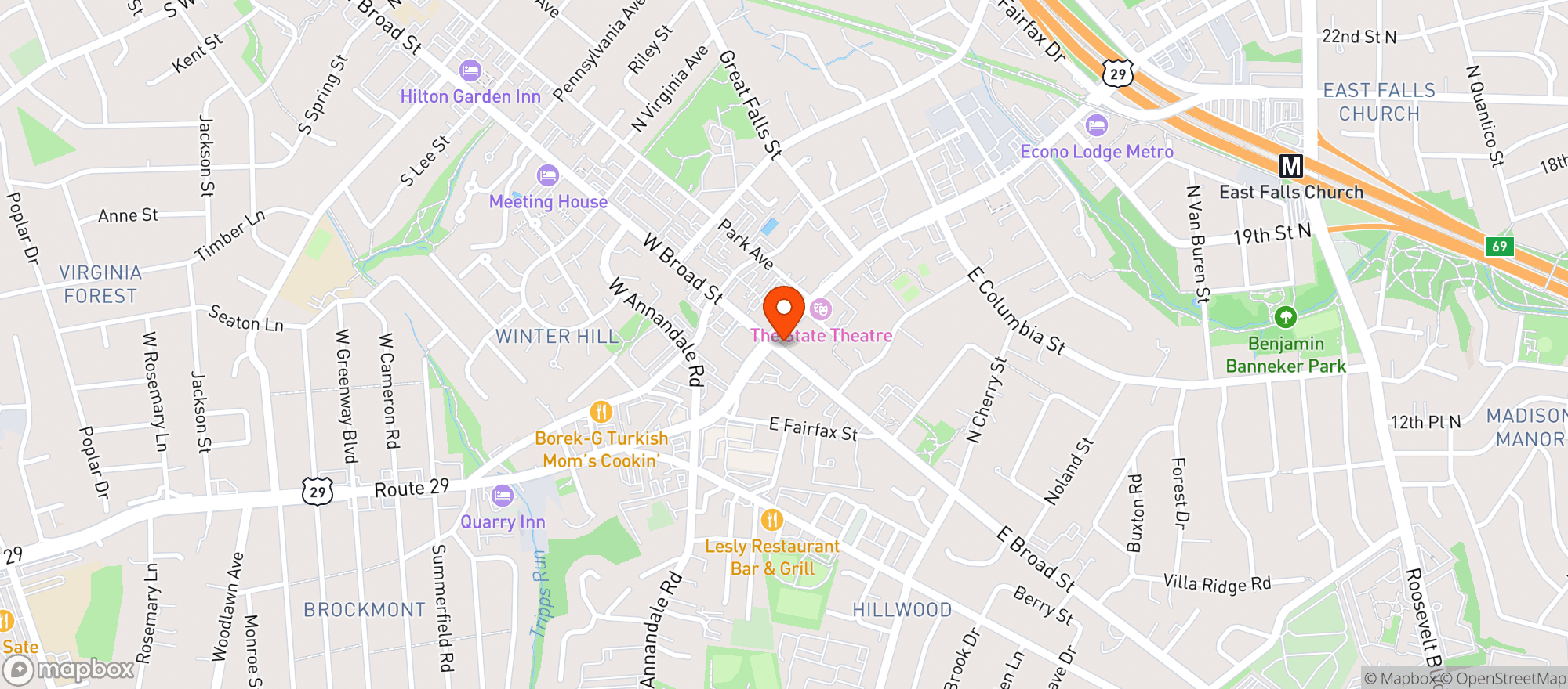Map showing Whole Foods Market