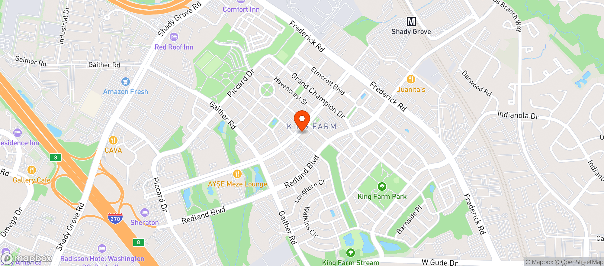 Map showing Kings Craft Beer & Wine Deli