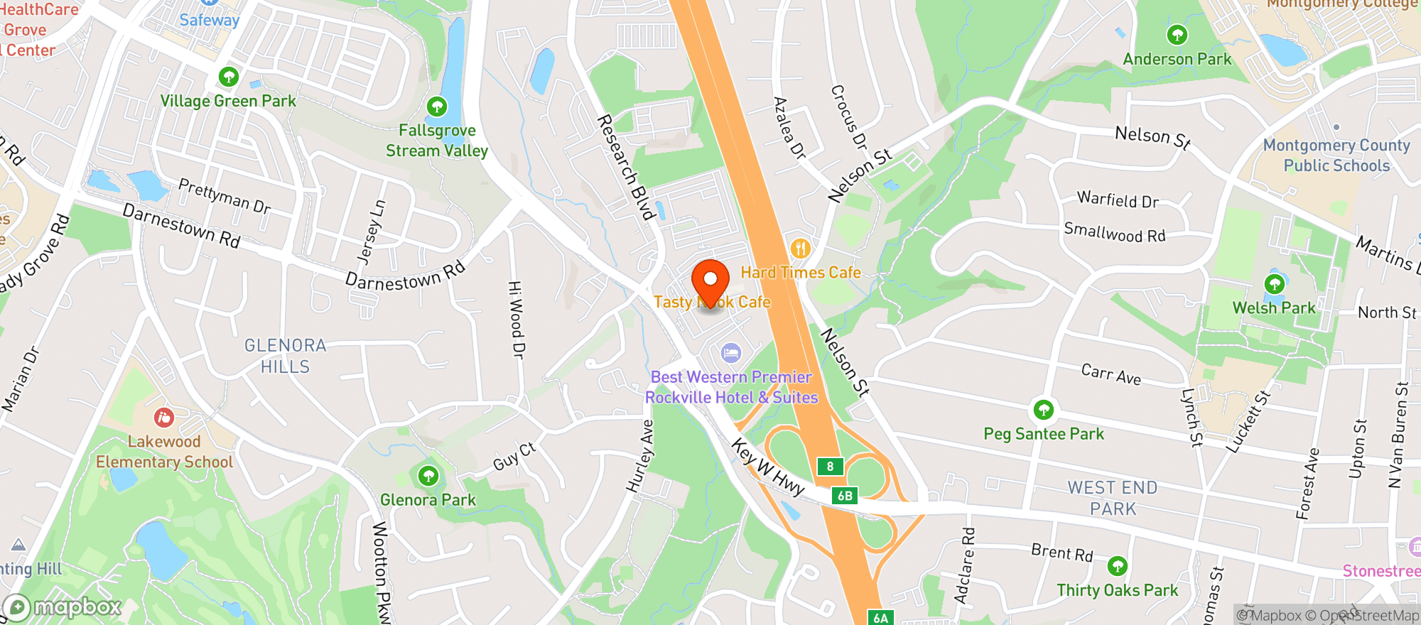 Map showing Coopers Hawk Winery & Restaurant