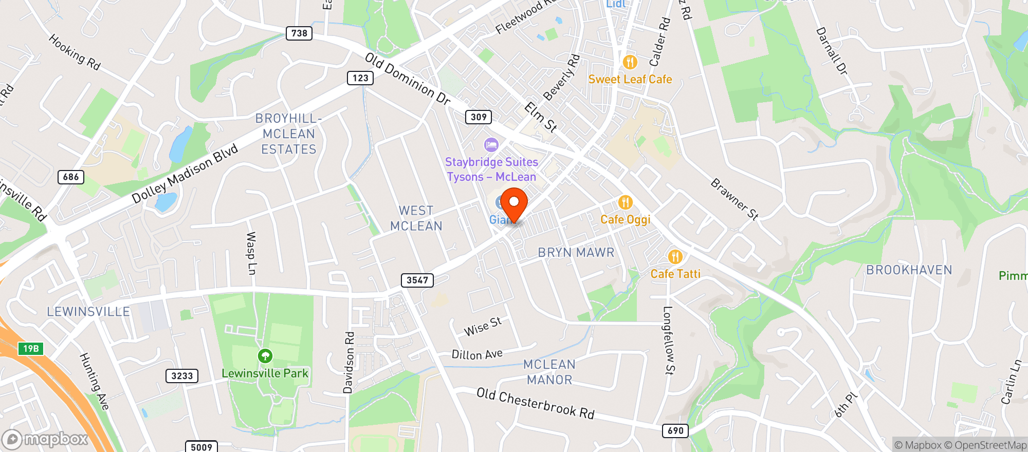 Map showing Total Wine & More