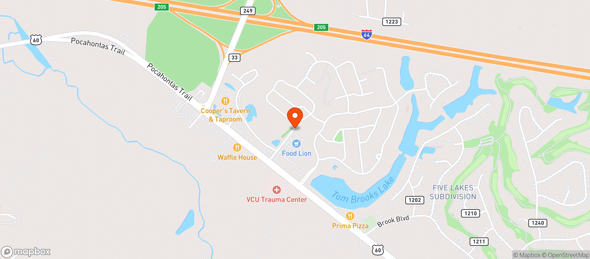 Map showing Food Lion
