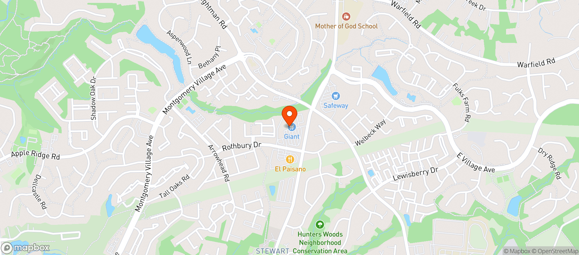Map showing Giant