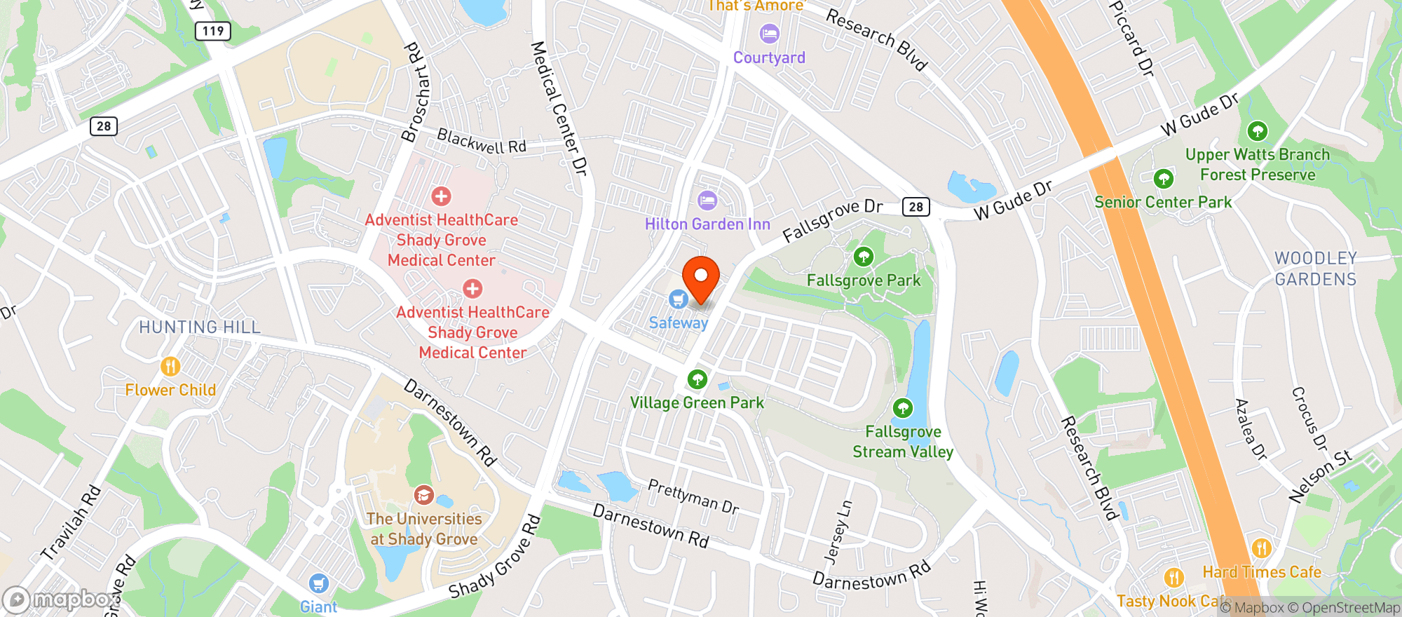 Map showing Montgomery County Dlc #21