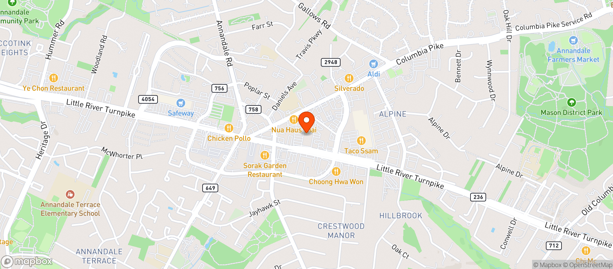 Map showing Giant Food Store 749 / 049