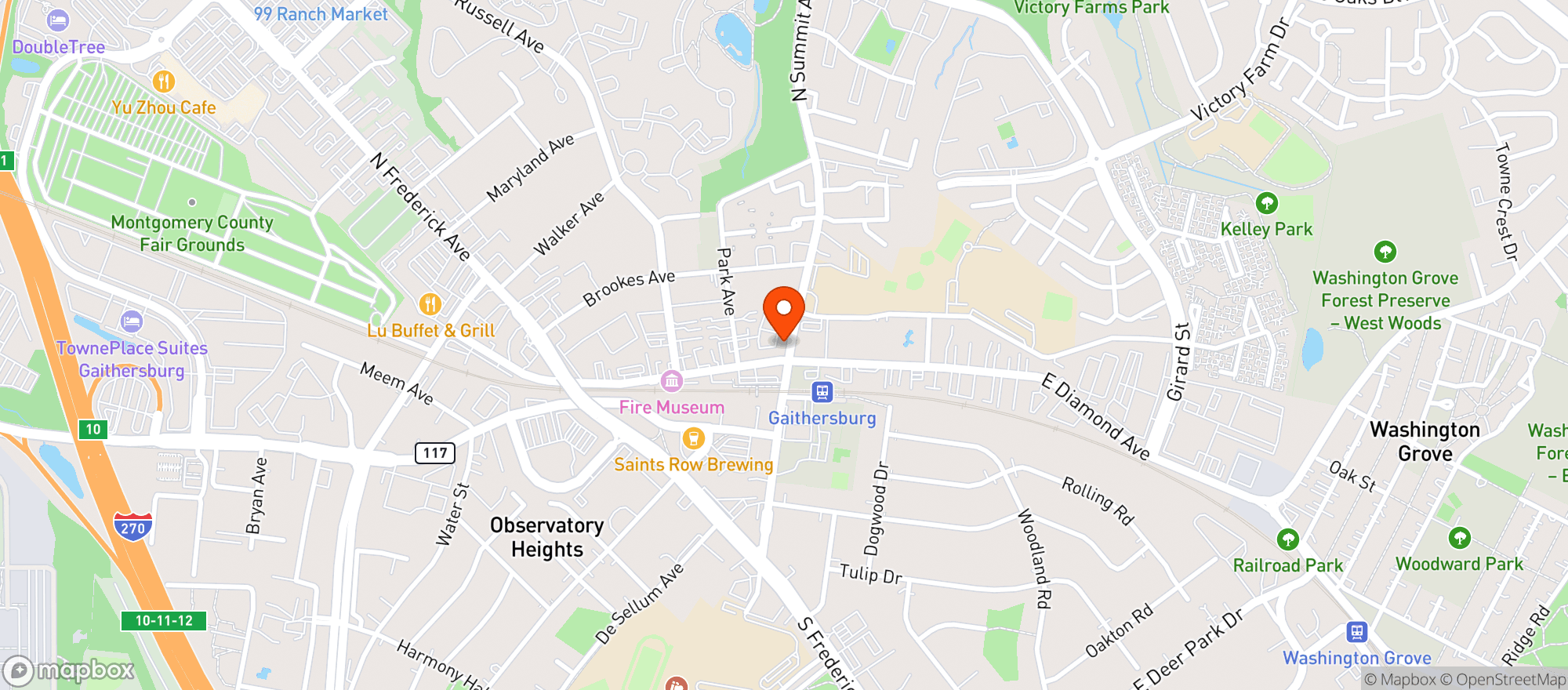 Map showing The Vape Spot