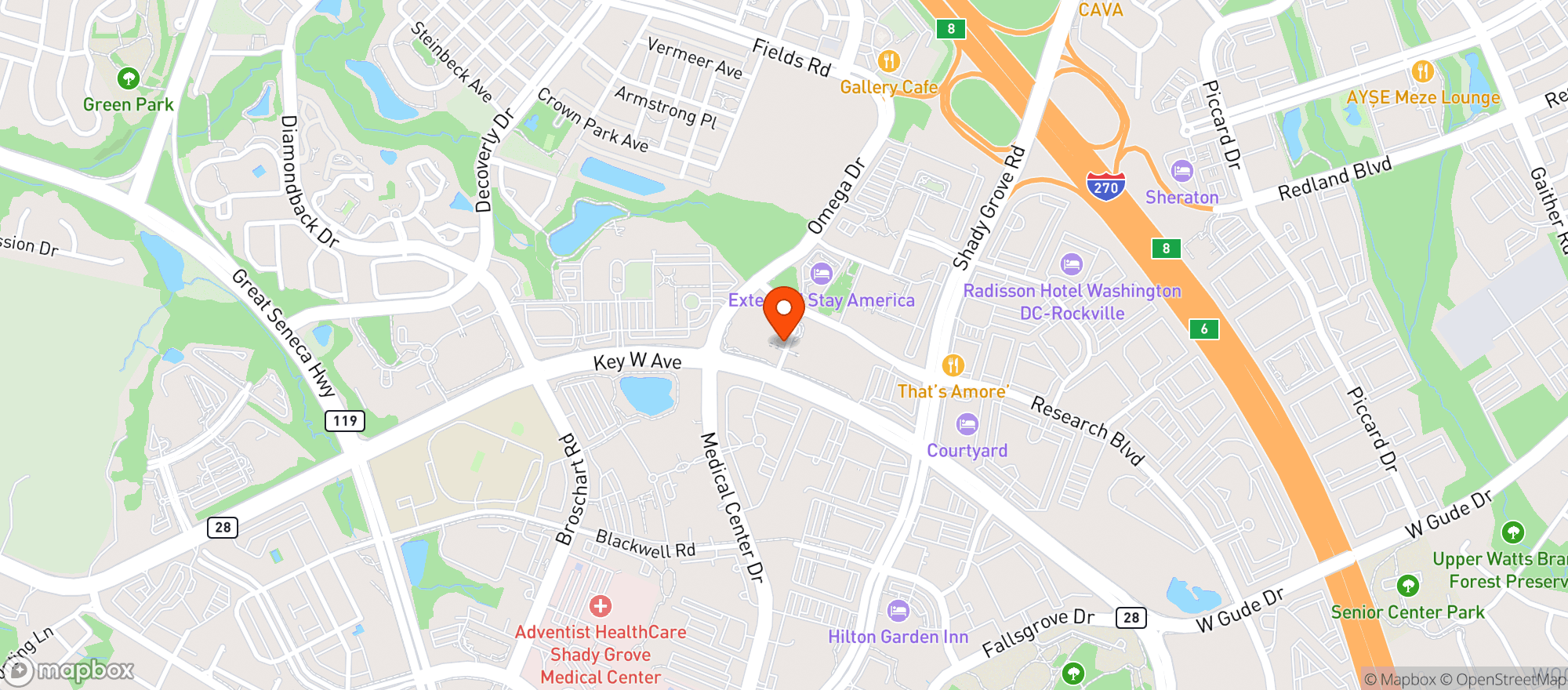 Map showing On The Vine Craft Beer & Wine