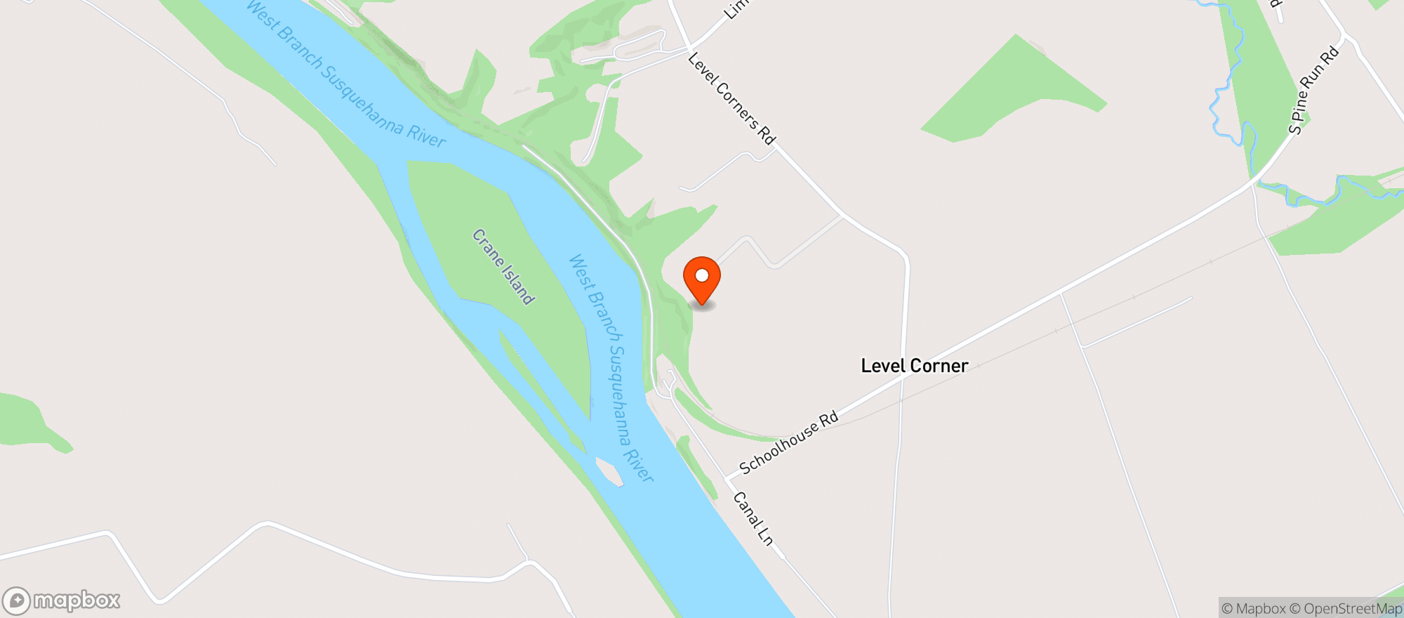 Map showing Hilltop Beverage Inc
