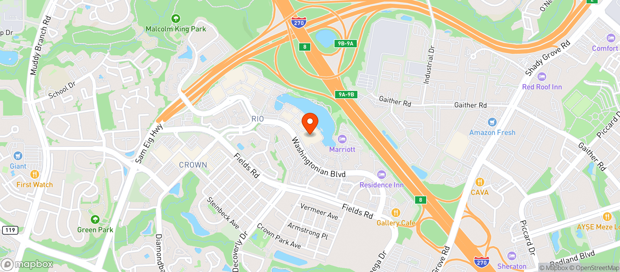 Map showing Amc Rio Cinemas 18 #2777