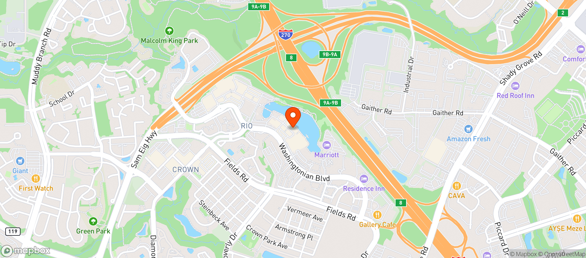 Map showing Locally Crafted