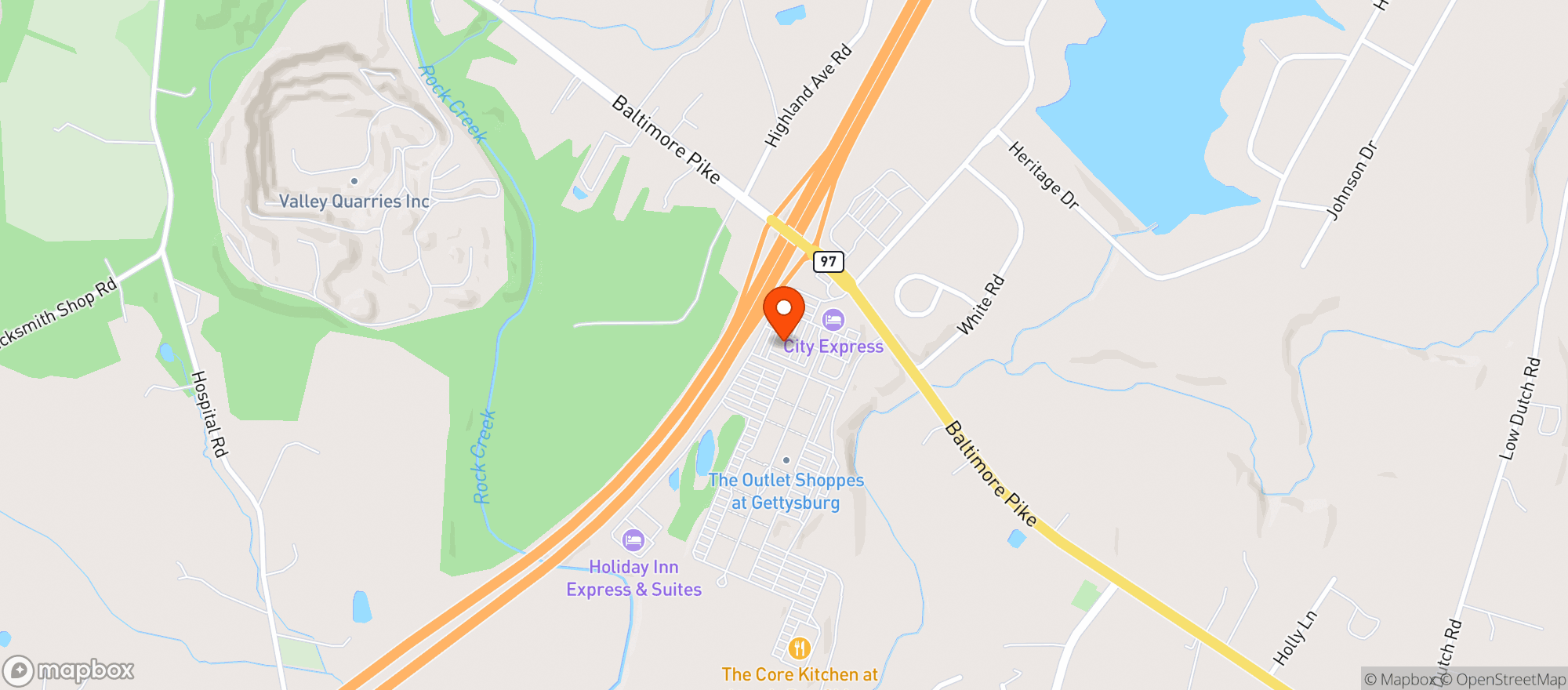 Map showing Tgi Fridays #404