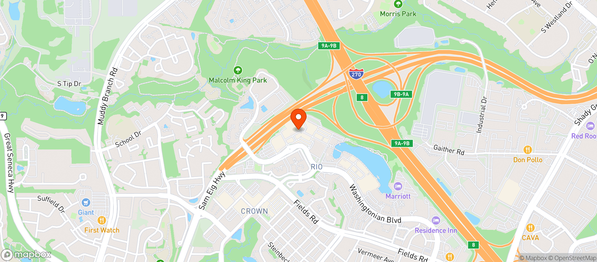 Map showing Target
