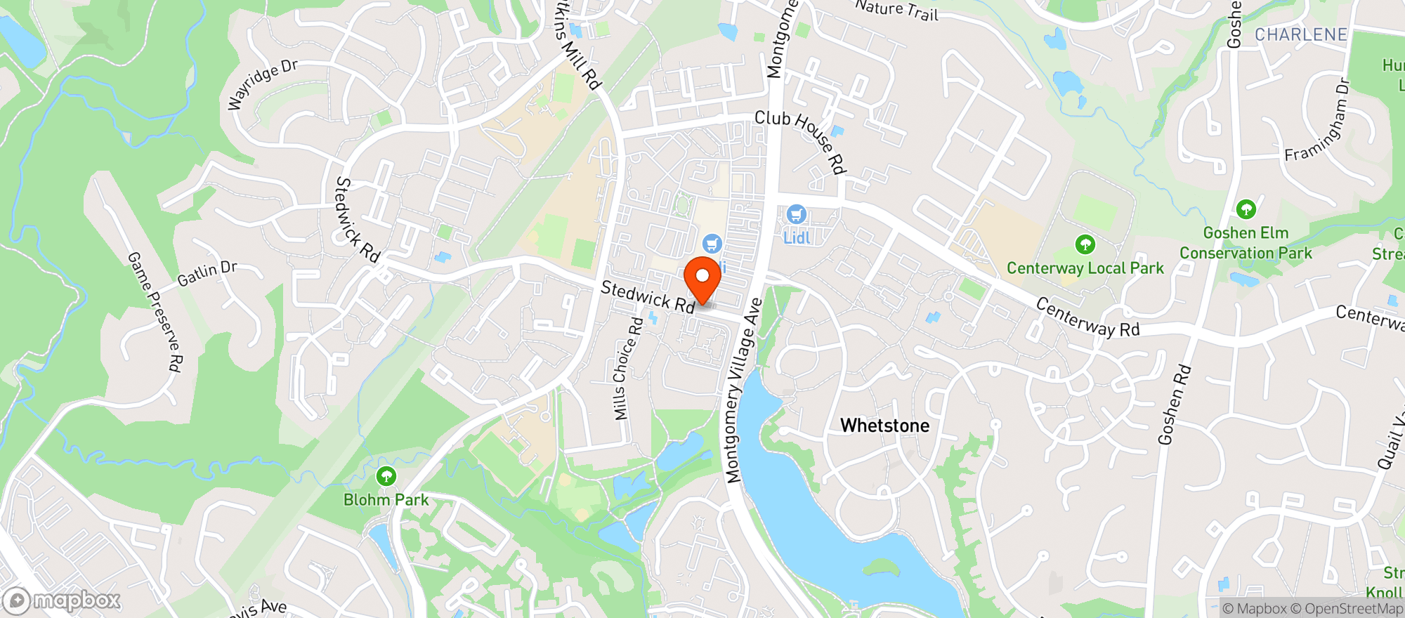 Map showing Village Center Beer Wine
