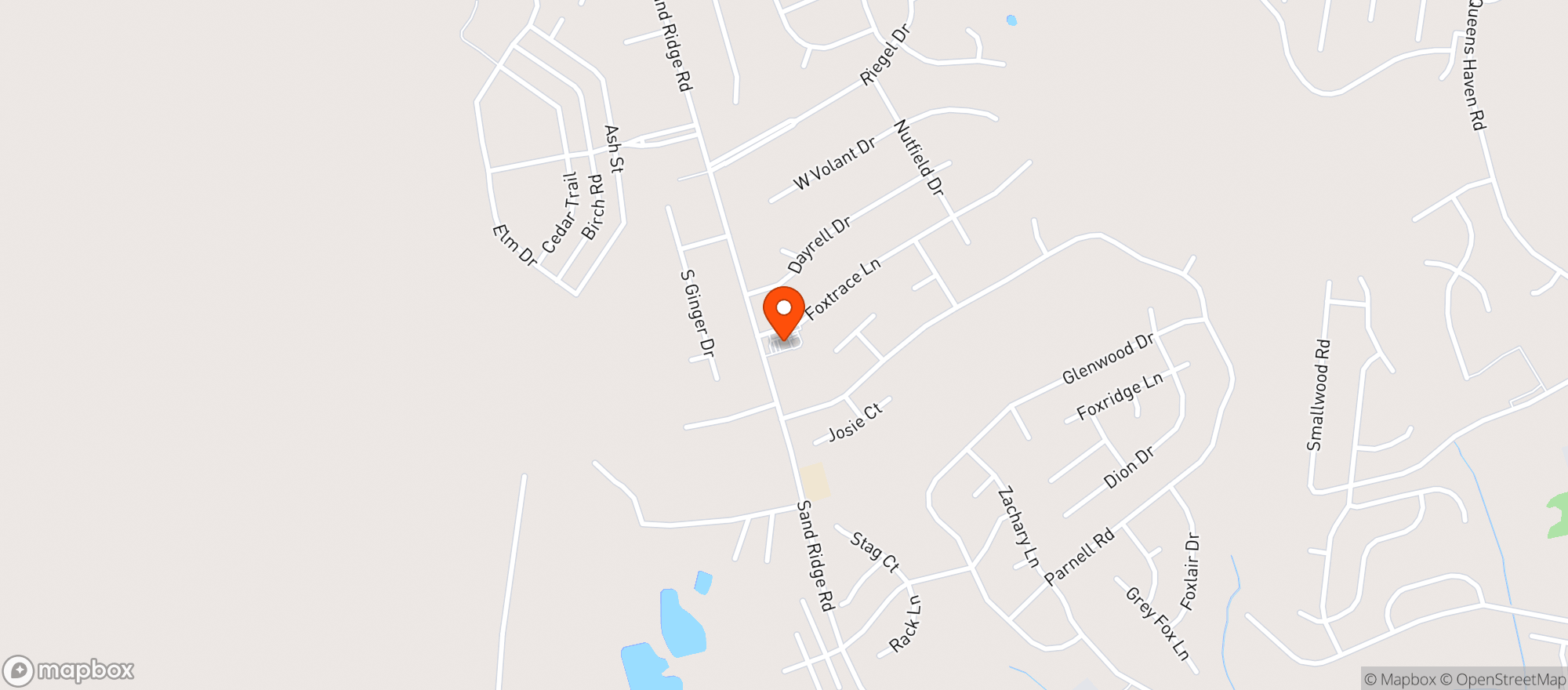 Map showing Whizz Mart #0008