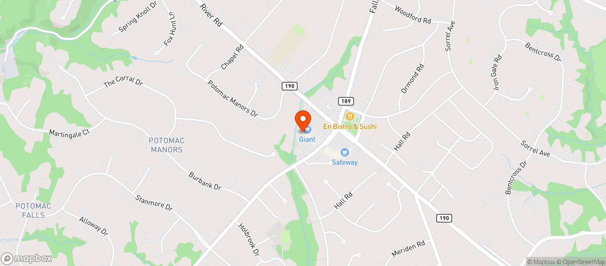 Map showing Giant