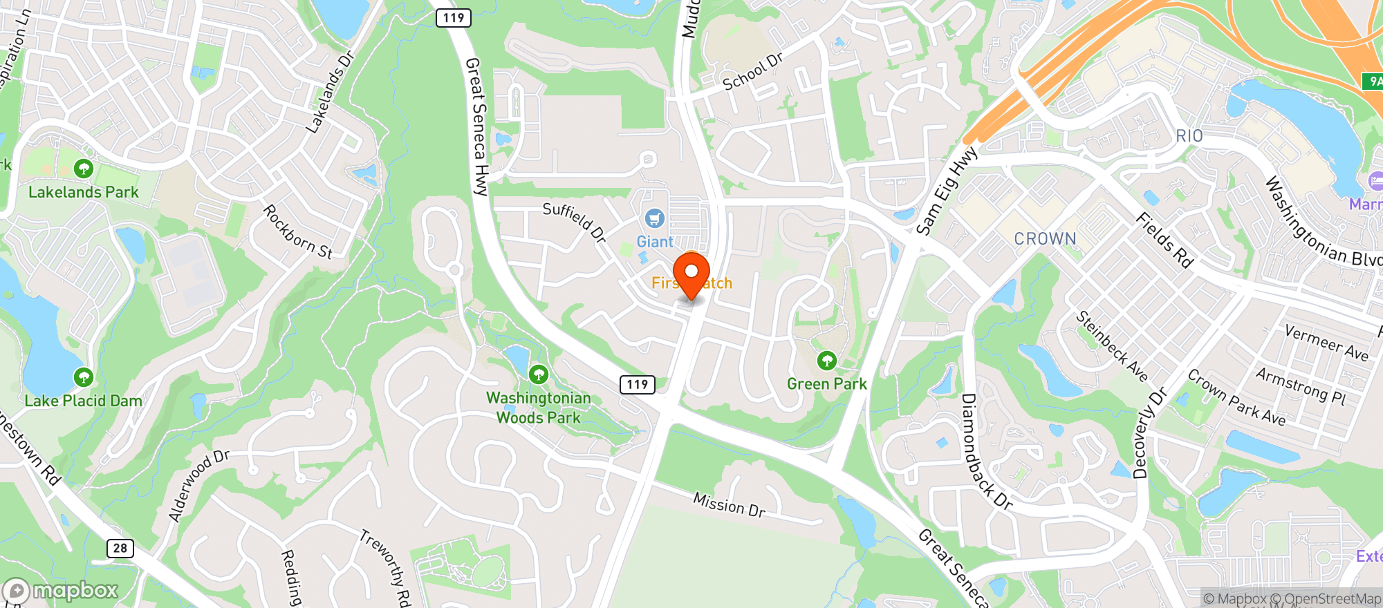 Map showing Montgomery County Dlc