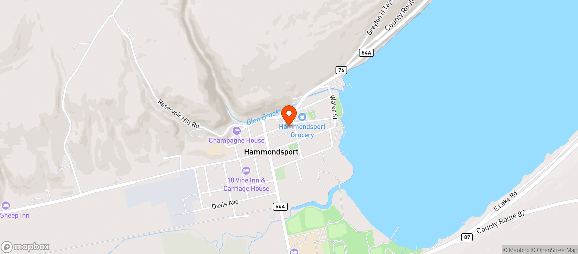 Map showing Park Inn Pub, The