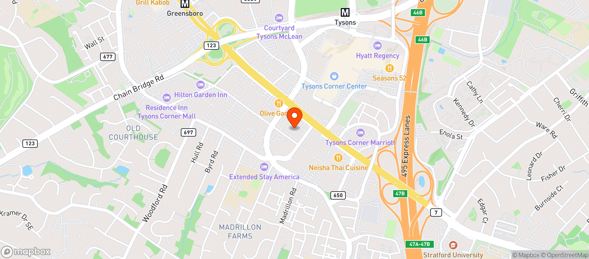 Map showing The Chronic Pelvic Pain Center Of Northern Virginia