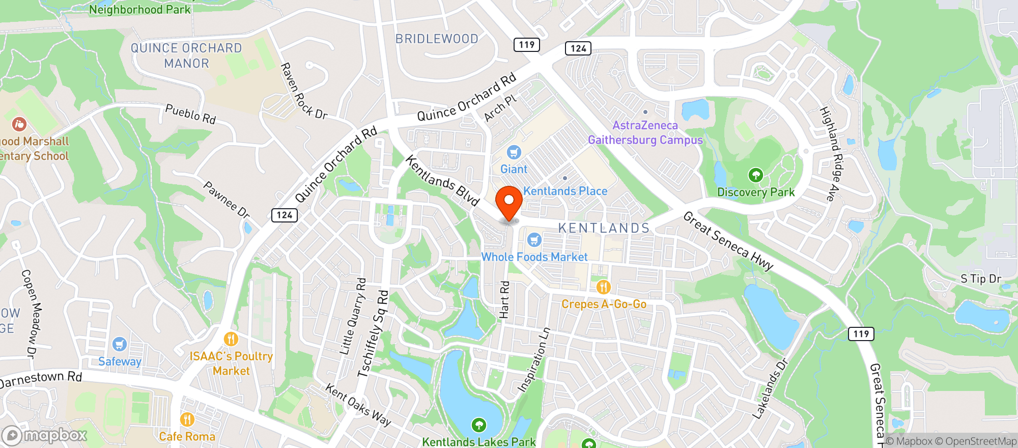 Map showing Whole Foods Market
