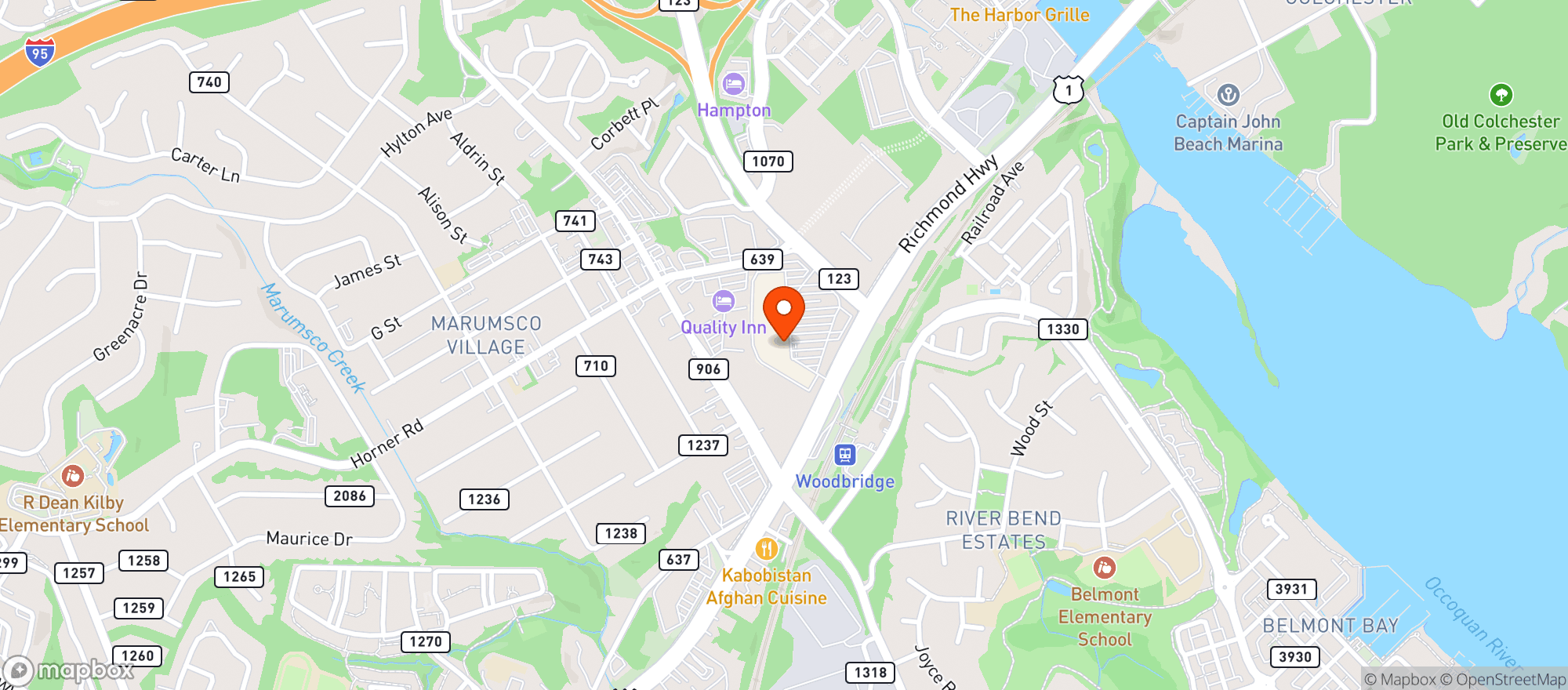 Map showing Food Lion
