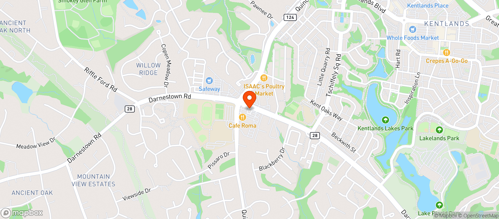 Map showing Steves Beer Wine & Deli