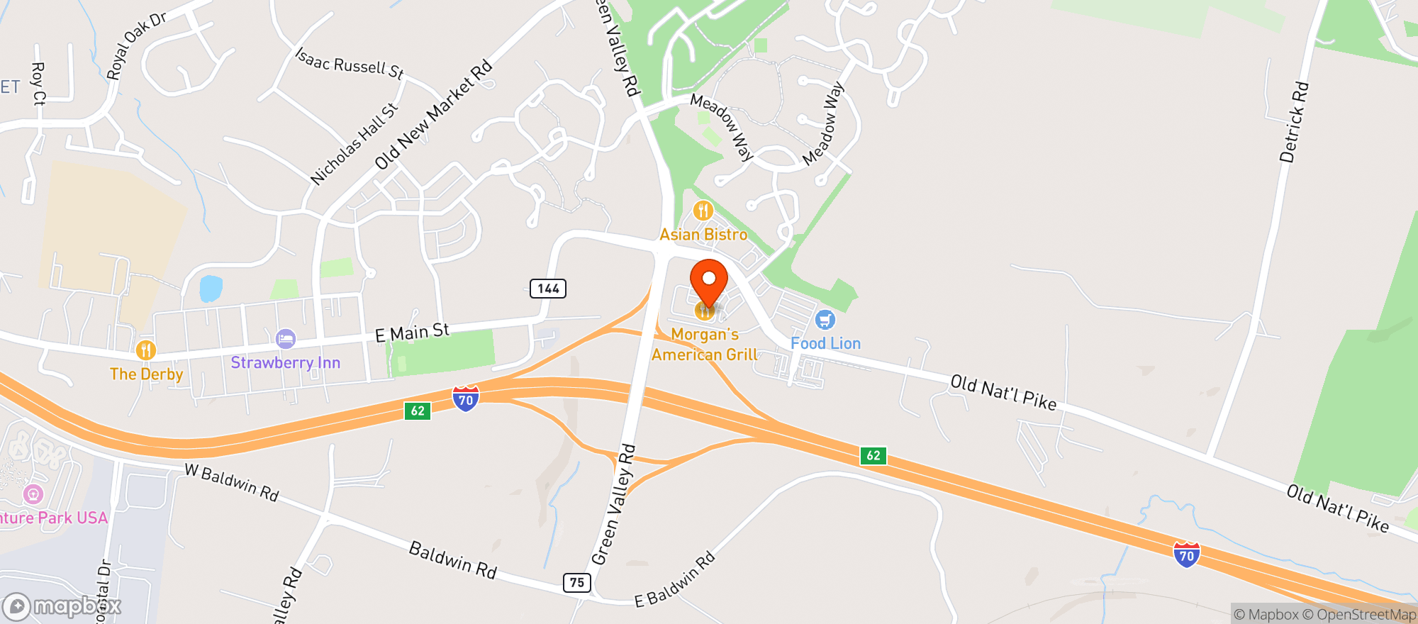Map showing Verilife New Market