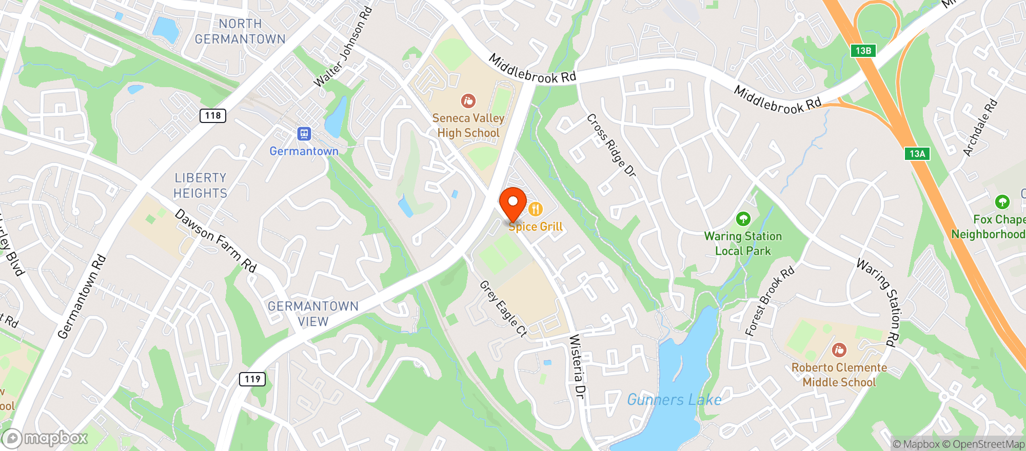 Map showing Seneca Convenience